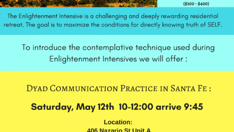 Dyad Communication Practice Sat 12 May at LeRoy’s