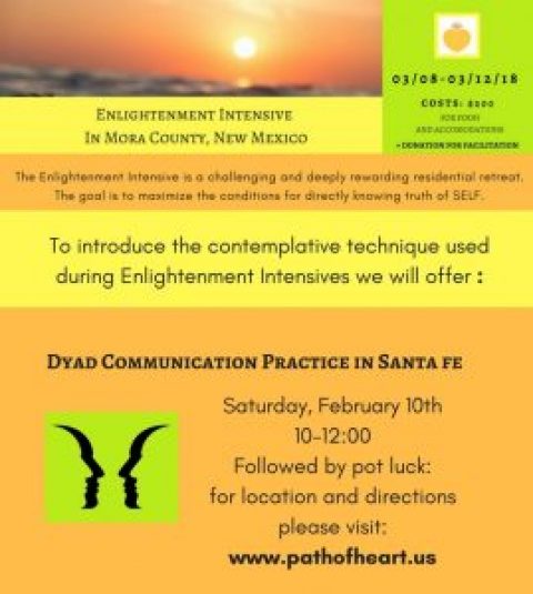 Dyad Communication Practice Sat 10 Feb at LeRoy’s