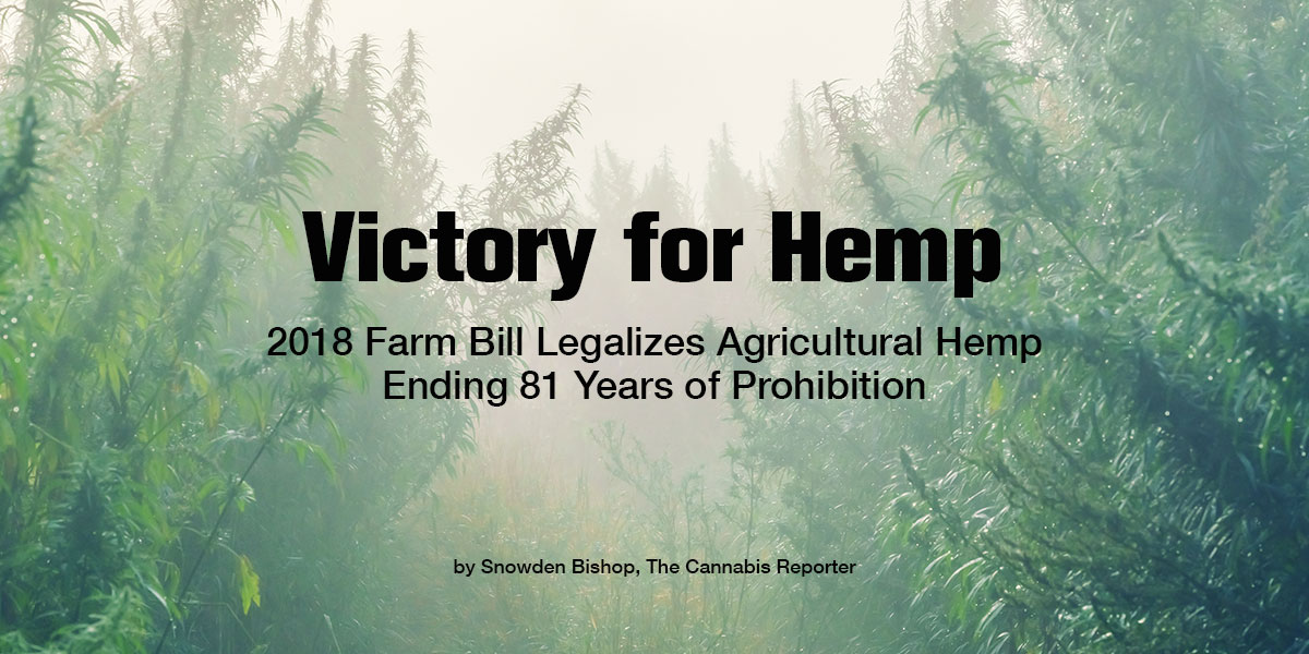 Hemp Industry page announcement LeRoy Diener