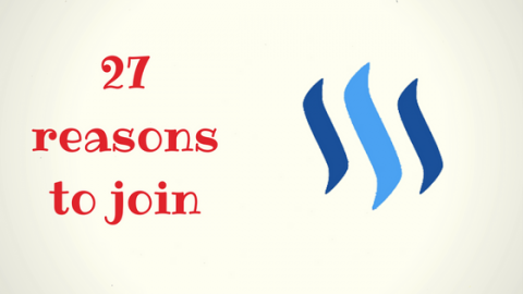 27 reasons to join Steemit