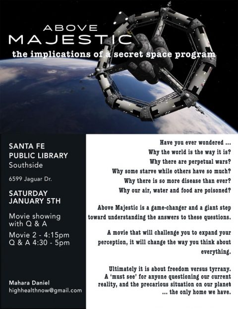 Visionary Video Redirected to Above Majestic at Southside Library on 5 Jan 2019 – 2pm